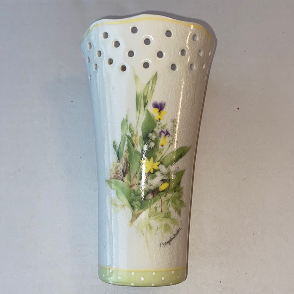 Vintage Floral Vase
